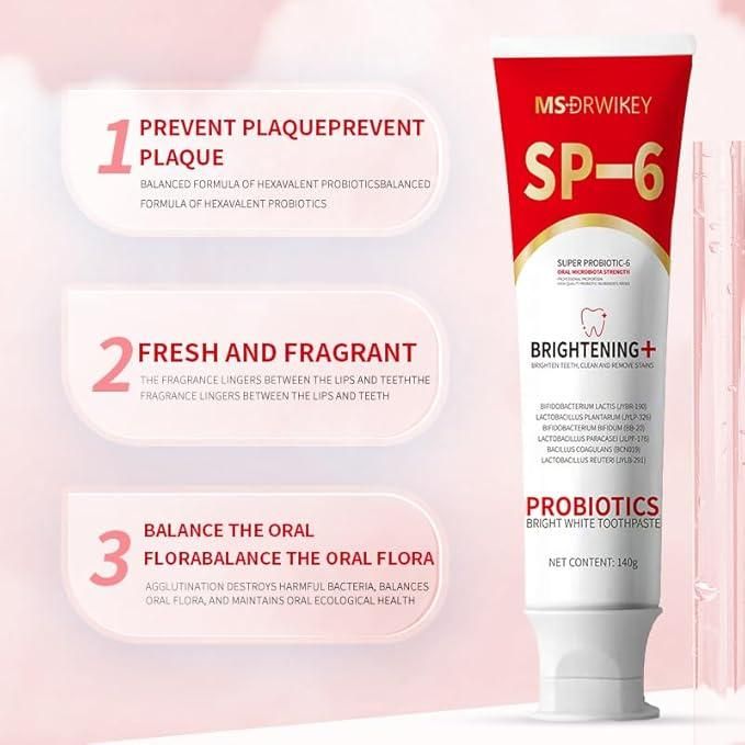 SP-6 Probiotic Whitening Toothpaste for Sensitive Teeth