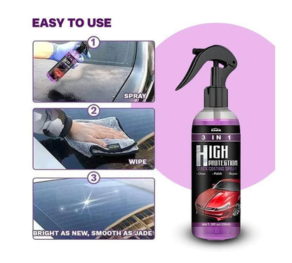 3 in 1 High Protection Quick Car Ceramic Coating Spray (BUY 1 GET 1 FREE)