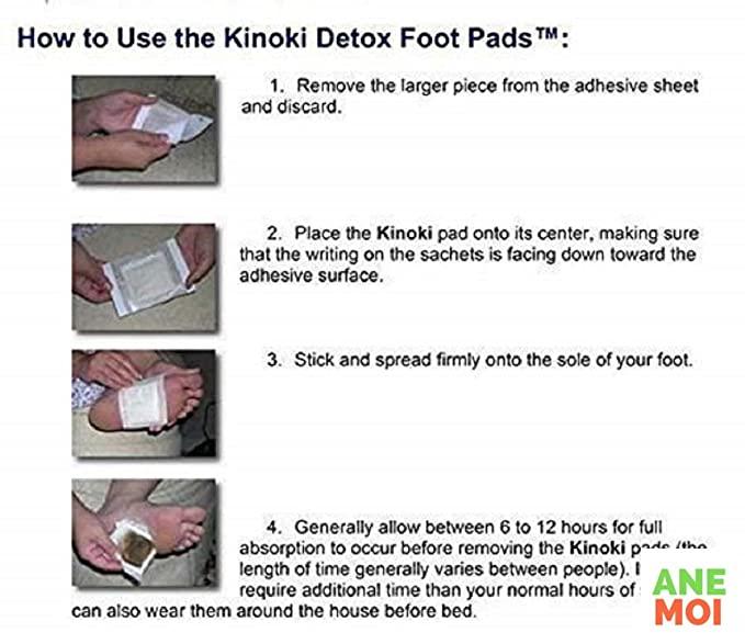 Detox Foot Patches Pads for Body Stress Relief (Set of 10pcs)